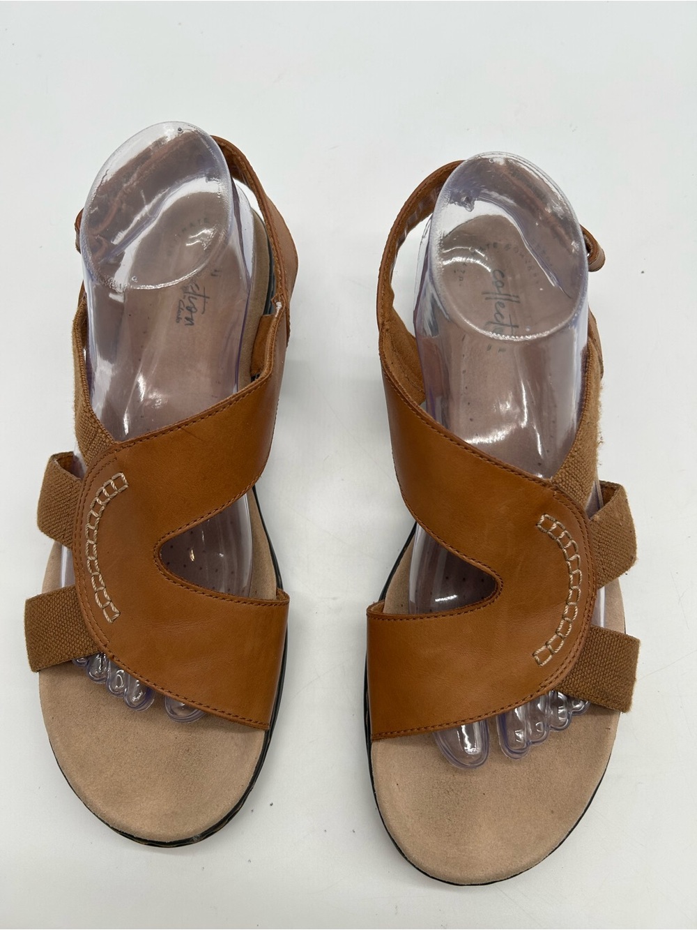 Clark’s Leisa Joy Brown Women's Comfort Sandals - size 9W
